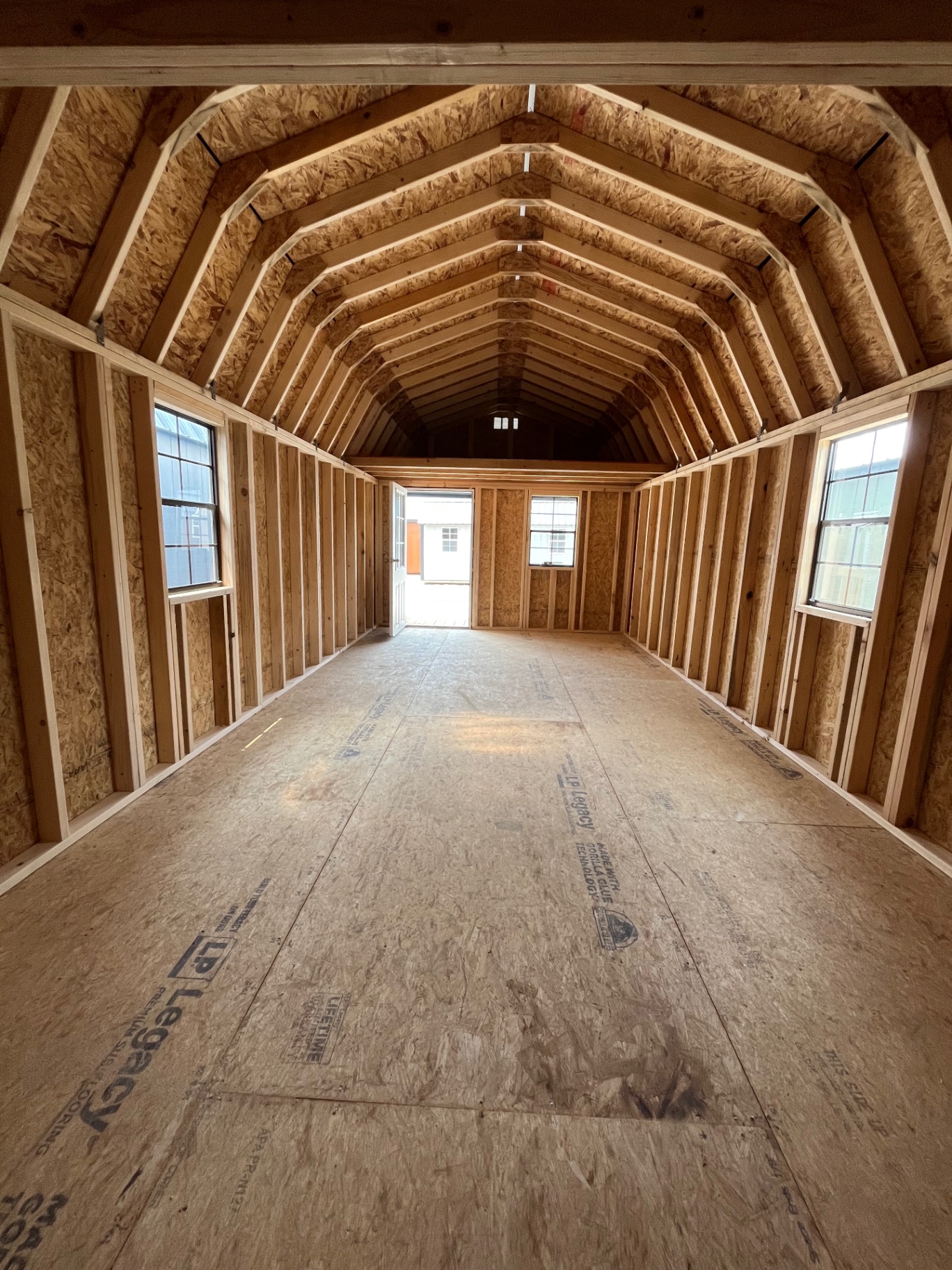 Lofted Cabin - Interior view toward door